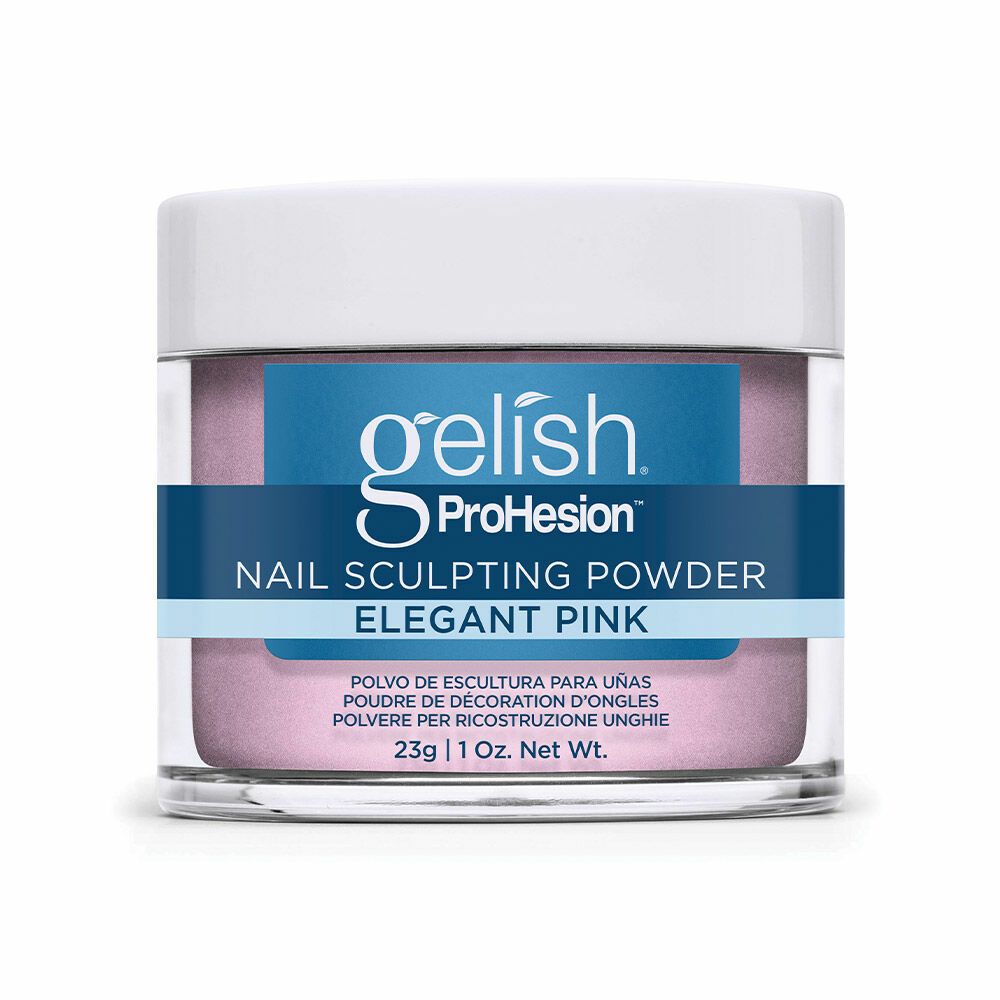Gelish ProHesion por-folyadék műkörömépítő por Elegant Pink fedő rózsaszín 23 g