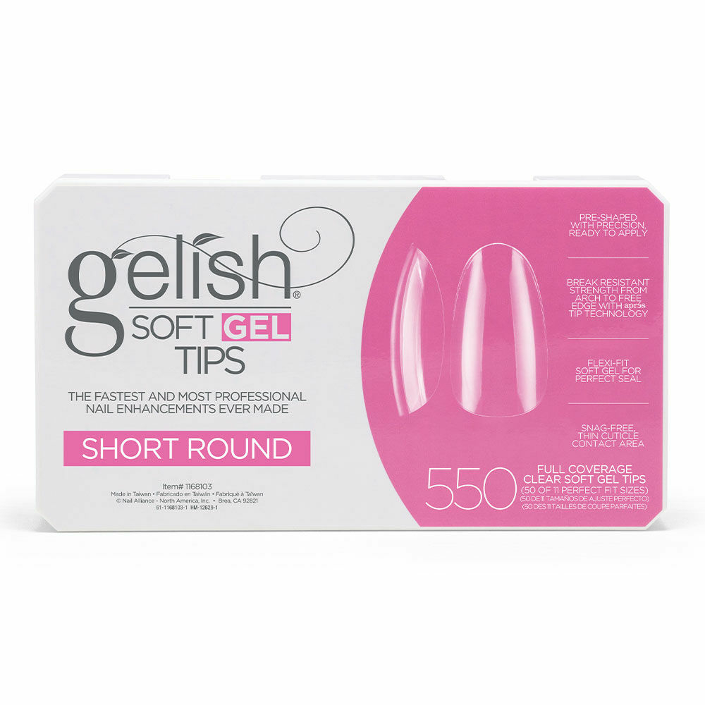 Gelish Soft Gel Short Round tip (550 db)